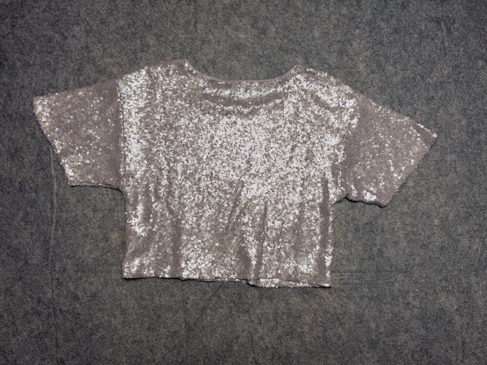 Anthropologie - Sequin Crop Top - Size Small